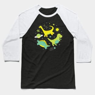 Space Dinosaurs Baseball T-Shirt